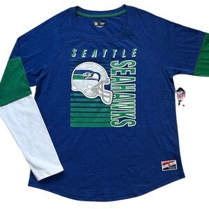 NEW ERA Seattle Seahawks Long Sleeve Tee Size Large NWT